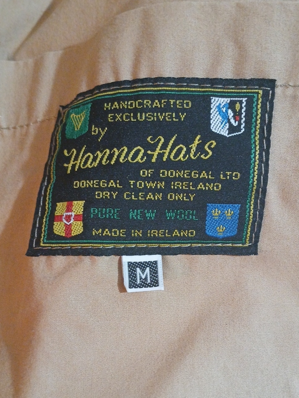 Mens Vintage Hanna Hats Of Donegal Wool Patchwork Sweater Jacket - Medium - Picture 7 of 13